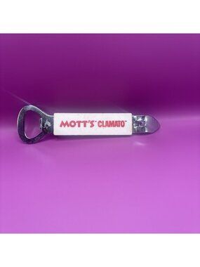 VINTAGE BOTTLE Opener Beer Themed - Mott's Clamato